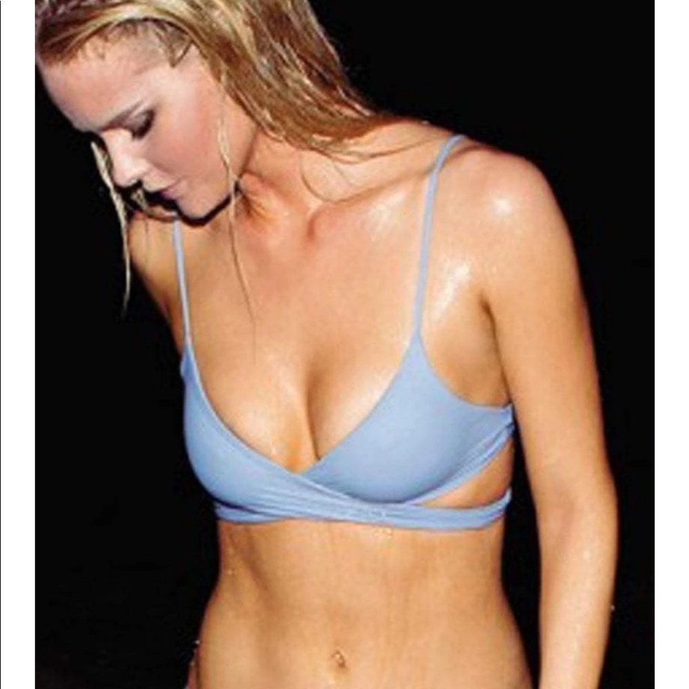 L SPACE Rocky Wrap Bikini Top - Size S